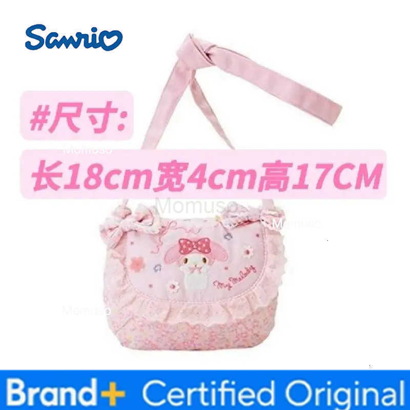 Sanrio Newest Kawaii Japanese My Melody Sweet and Cute Girl Heart One Shoulder Crossbody Bag Decorative Birthday Gift for Girl H251230