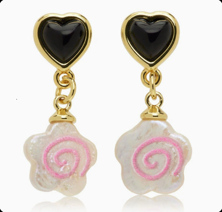 Sandy Liang-Mixed Metals Ballerina Earrings 241121