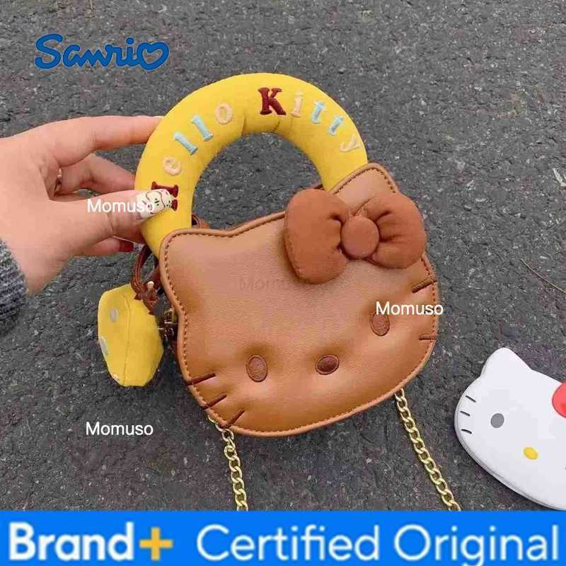 Sanrio New Hellokitty Chain Crossbody Bag Mini Mobile Phone Coin Handbag Daily Commuting Cute Cartoon High Value Gift H251230