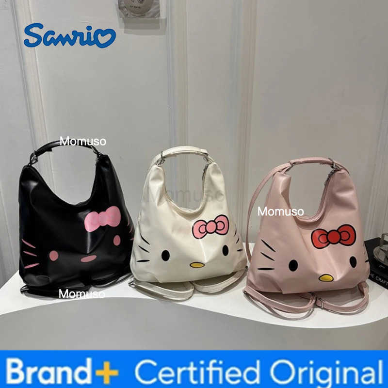 Sanrio Hello Kitty shoulder bag versatile casual handbag Womens bucket bag cartoon shoulder bag Multifunctional messenger pouch H251230