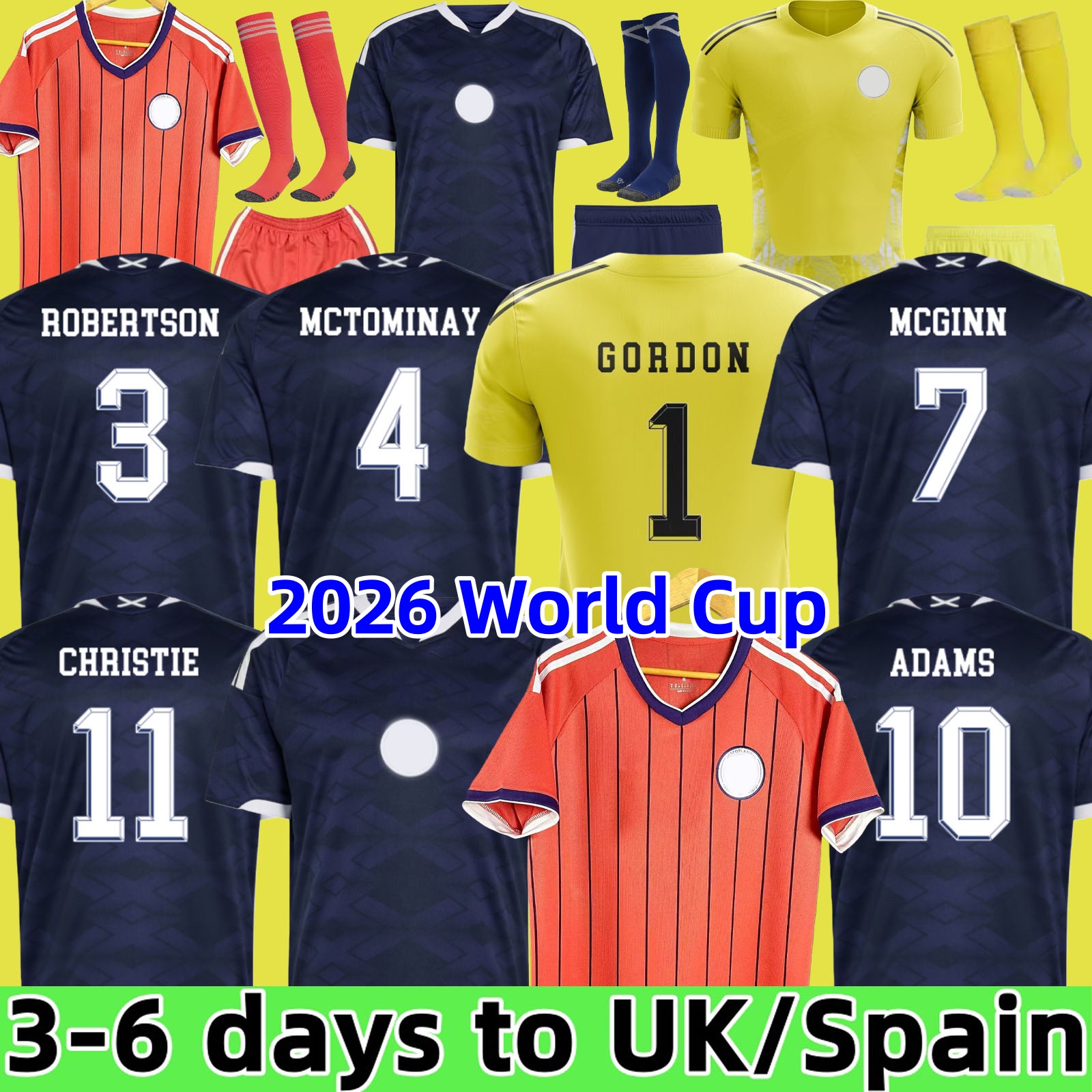 2025 scotland football shirt Soccer Jerseys 2025 2026 ROBERTSON McTominay McGREGOR SHANKLAND MCGREGOR Homemaillot de Foot men kids kits unifrom pink WOMEN 150TH