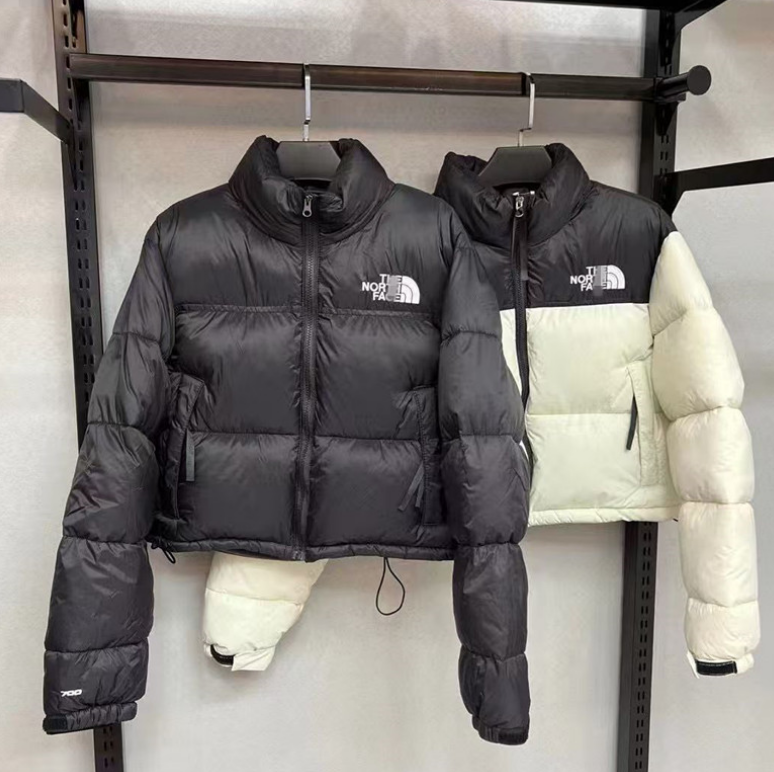 designer puffer jacket women designer crop short coat white black female clothes high waist down jackets female thick warm cotton overcoat