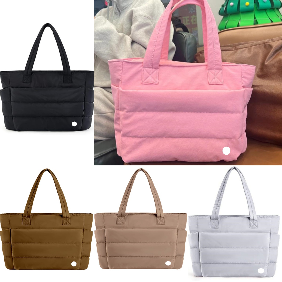 UU-L5678 Men and Women with The Same Feather Ladies Shoulder Bag Laptop Bag Tote Bag Large Capacity Shoulder Bag Yoga Bag
