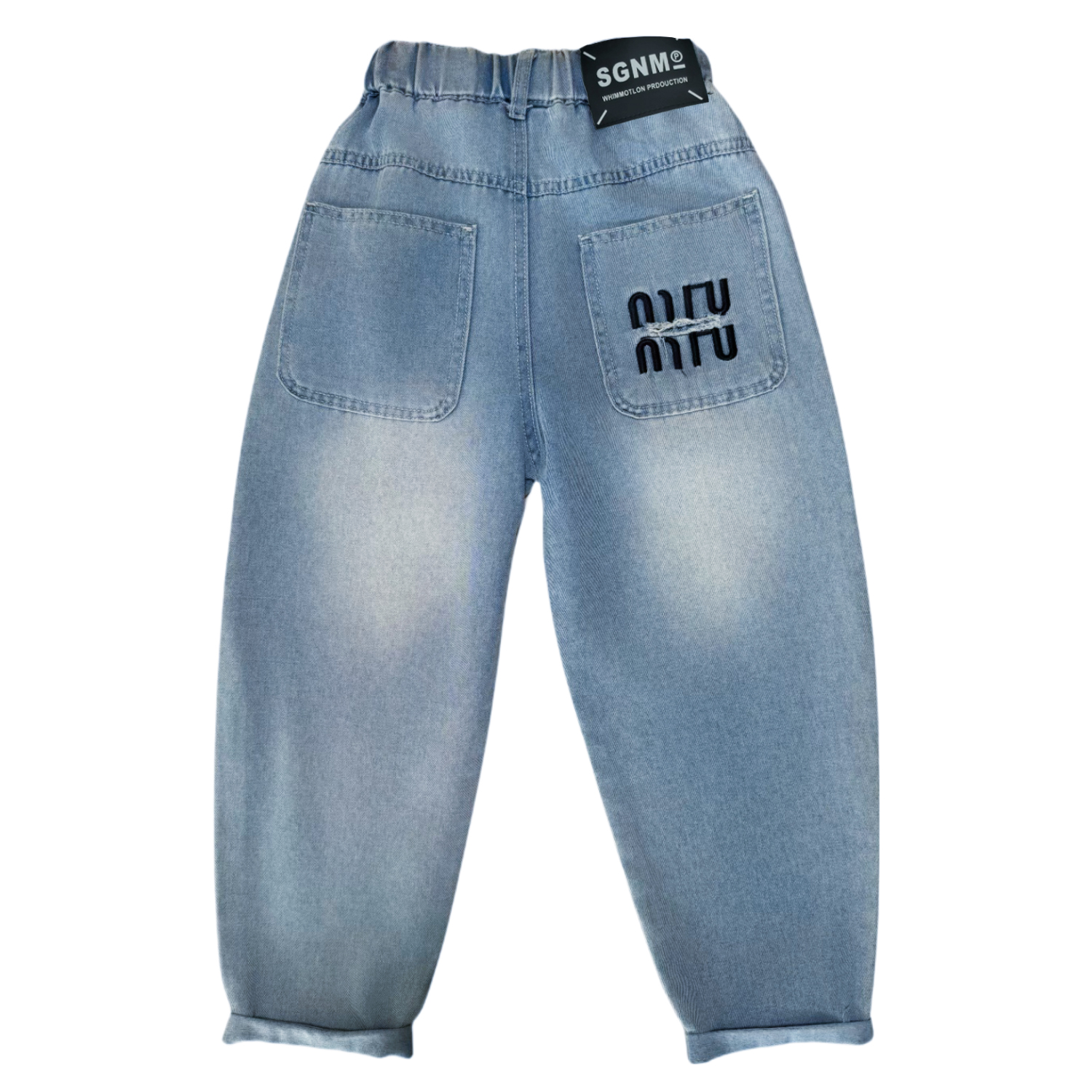 Boys' jeans summer thin casual versatile new pants mid size children's trendy trendy children's breathable pants