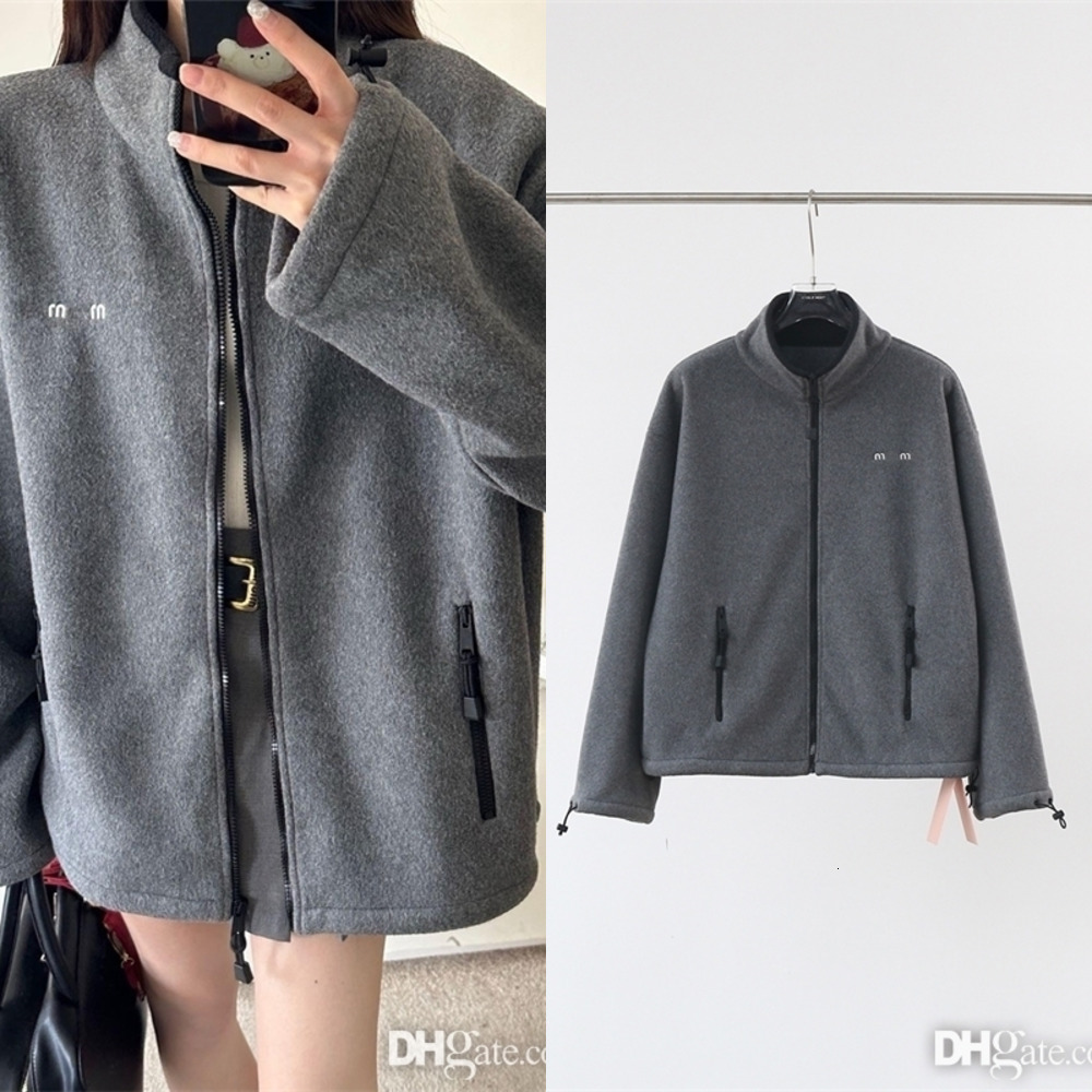Designer Jacket Women Luxury Letter EmbroideryFleece Jackets Womens Coat Long Sleeve Zipper Outerwear Autumn Winter Vacation Street Unisex Coats