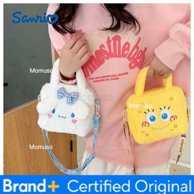 Sanrio Plush Handbag Kuromi Cinnamoroll Cosmetic Bag My Melody Travel Storage Bag Crossbody Bag Shoulder Handbag Christmas Gifts H251230