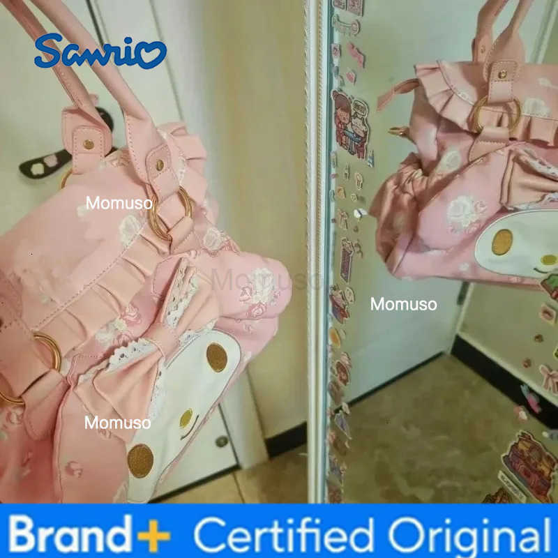 Sanrio Cartoon Character My Melody Printed Commuter Handbag Large Capacity Crossbody Tote Bag Makeup Storage Bag Holiday Toys H251230