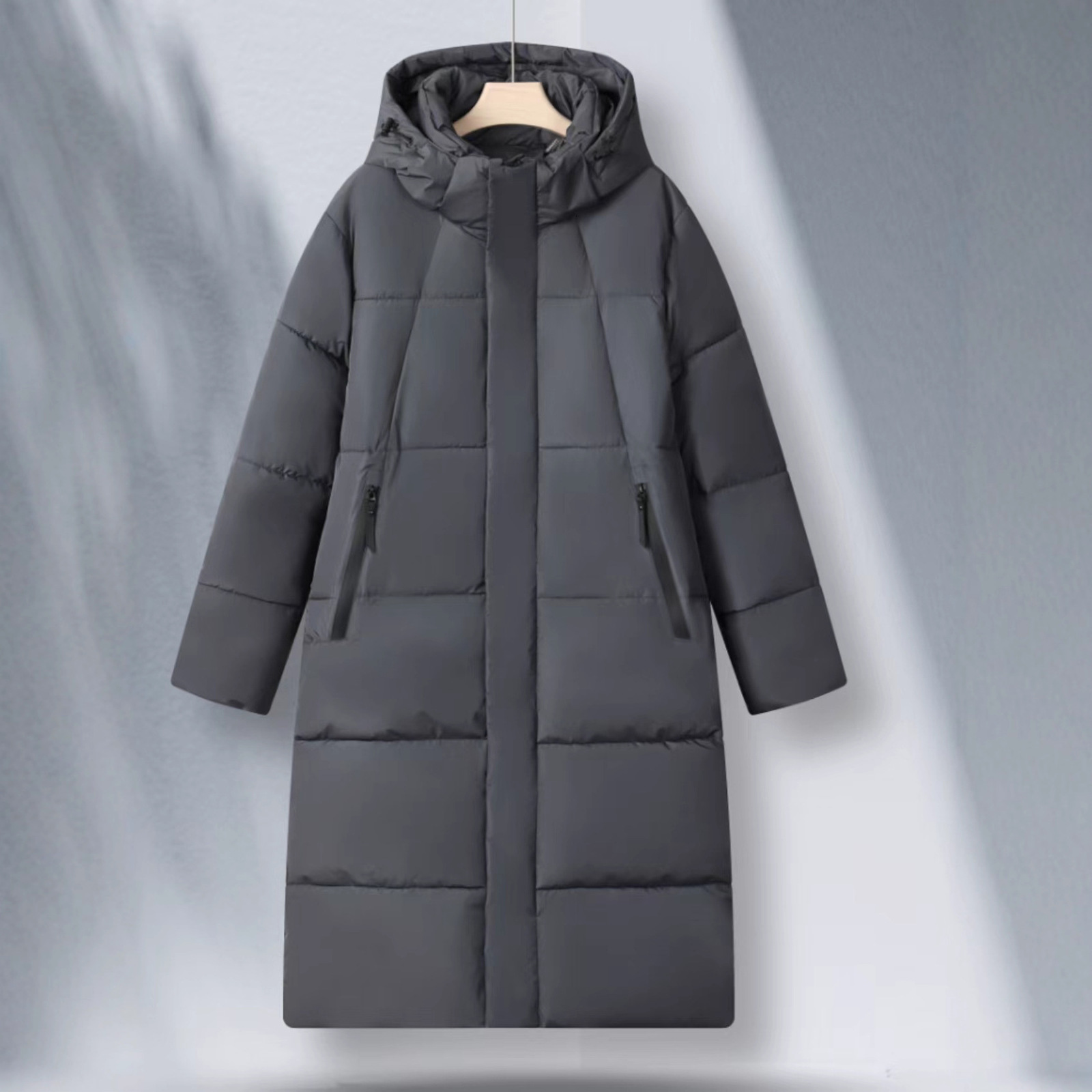 winter down jacket mens coat fashionable thick style warm 90% white duck down jacket mens hooded black long park 240913