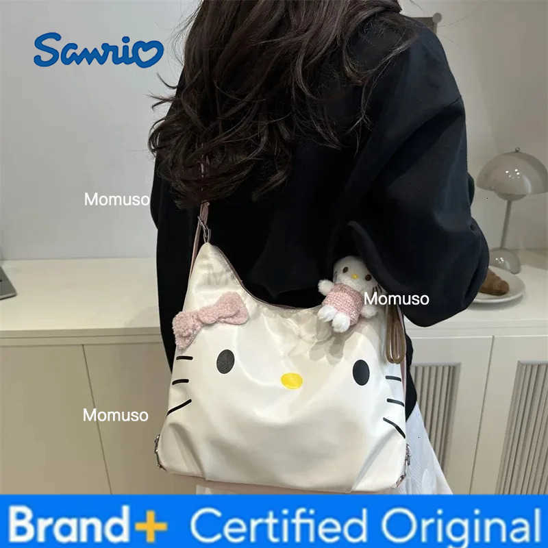 Sanrio 2025 New Model Katie Multi-purpose Backpack for WomenCute Soft Kitty Cat Tote Bag Fashionable Shoulder Bag Shoulder Bag H251230
