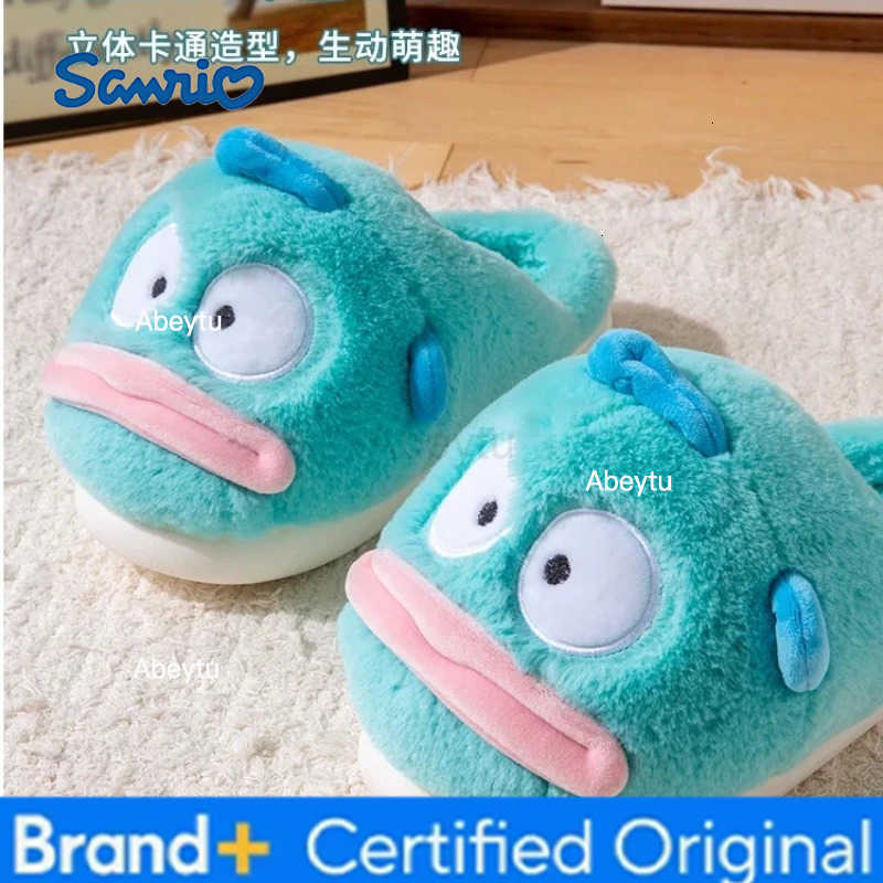Sanrio Clownfish Cotton Slipper Winter Women Home Indoor Thick Bottom Warm Cute Cartoon Plush Cotton Shoes Anime Peripheral Couple Gift H251230