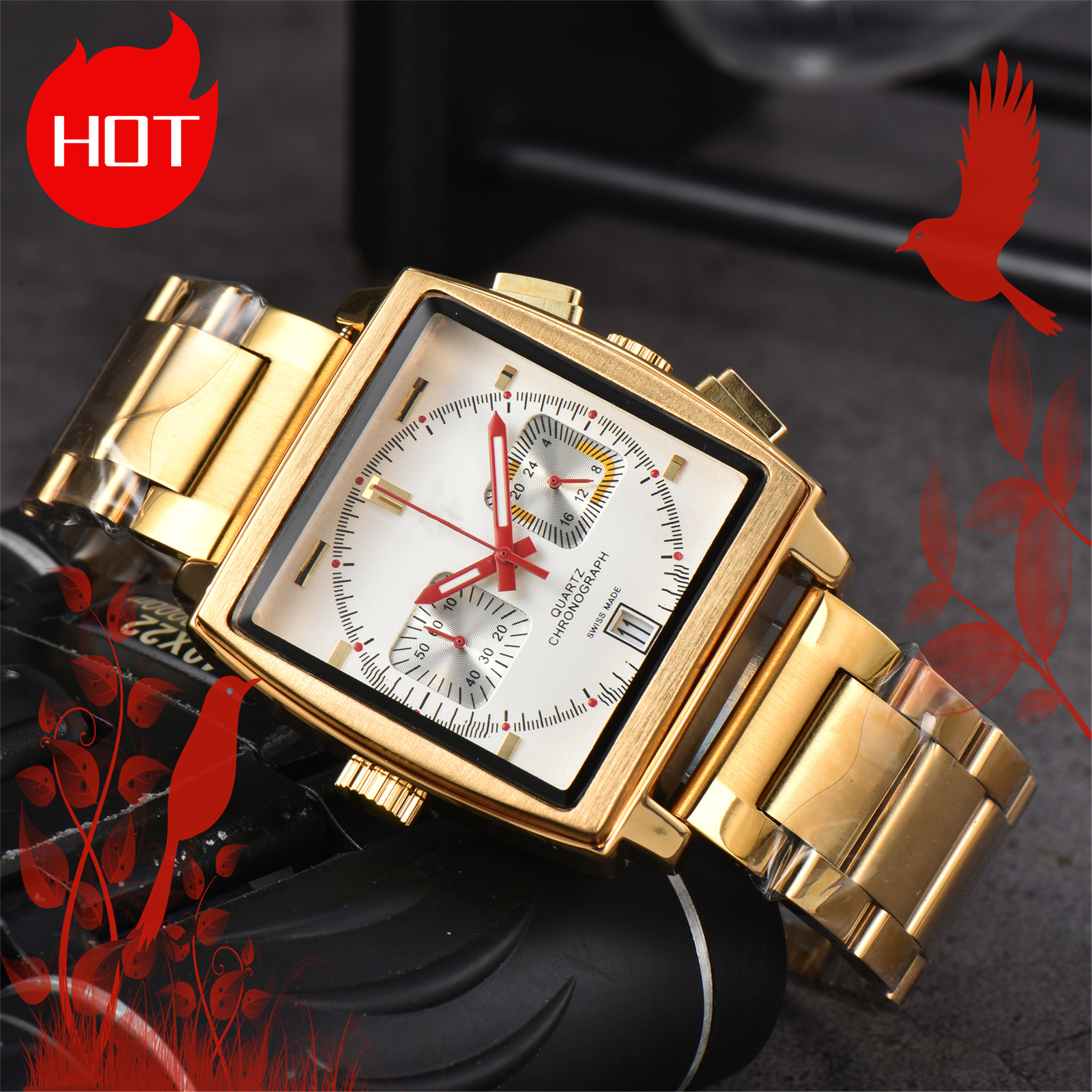 2026 Top brand Luxury designer mens women MONACOity sports watches Quartz automatic movement WATCH stainless steel strap luminous men heuer Wristwatches