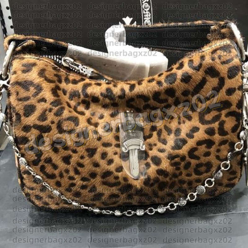 Chrome Designer Bag Tote Bag Heartsbag Heartsbelt Luxury Bag Leopard Handbag Vintage Print Underarm Crossbody Bag Chicken Nugget Chain Large Capacity Shoulder Bag