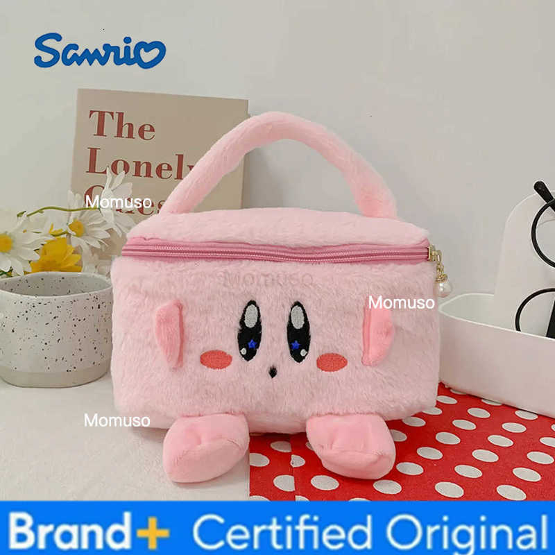 Sanrio New Kawaii Kuromi MyMelody Kirby Cartoon Anime Plush Bag Cute Handbag Cosmetics Bag Sundries Storage Case Girl Gift H251230