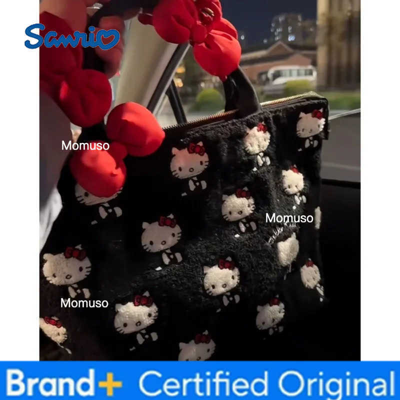 Sanrio Hello Kitty Embroidered Handbag Anime Cute Fashion Backpack Y2K Large Capacity Portable Tourism Underarm Bag Girl Gift H251230