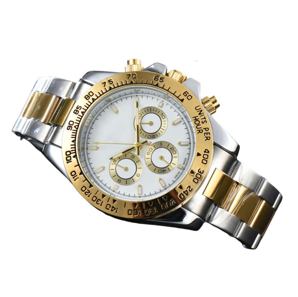 DAY TONA Mens Automatic Movement Watch Multifunction Wristwatch Designers Men Watches Stainless Steel Strap Gold Wristwatches Montre De Luxe