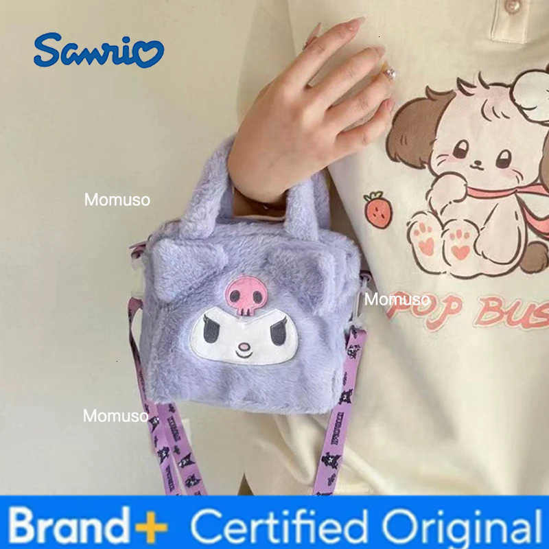 Sanrio Plush Handbag Kuromi Cinnamoroll Cosmetic Bag My Melody Travel Storage Bag Crossbody Bag Shoulder Handbag Christmas Gifts H251230