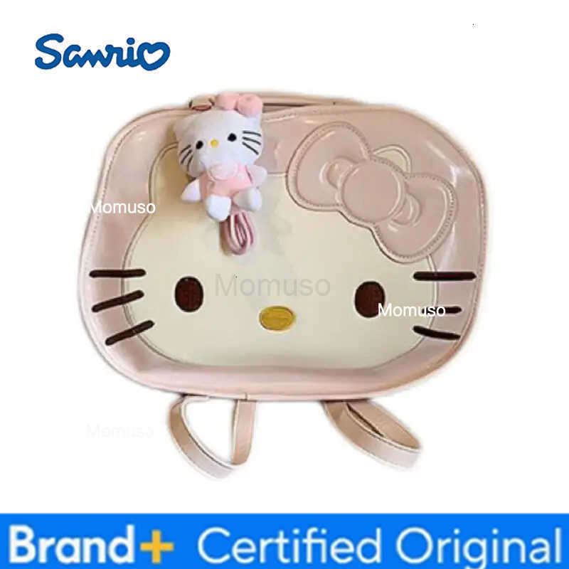Sanrio Miniso Hello Kitty Bag Kawaii Large Capacity Crossbody Bag Ins Korean Commuter Bag Cartoon Anime Friend Birthday Gift H251230