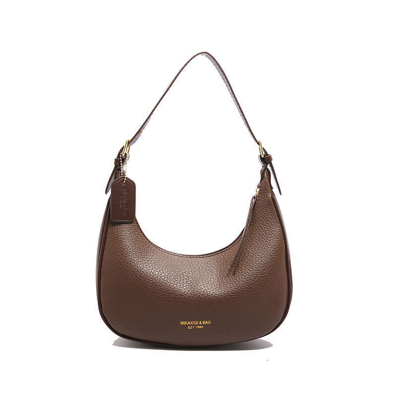High-End French Baguette Underarm Women's Niche Design 2026 New Crescent Saddle Soft Leather Handbag Shoulder Bag for Women