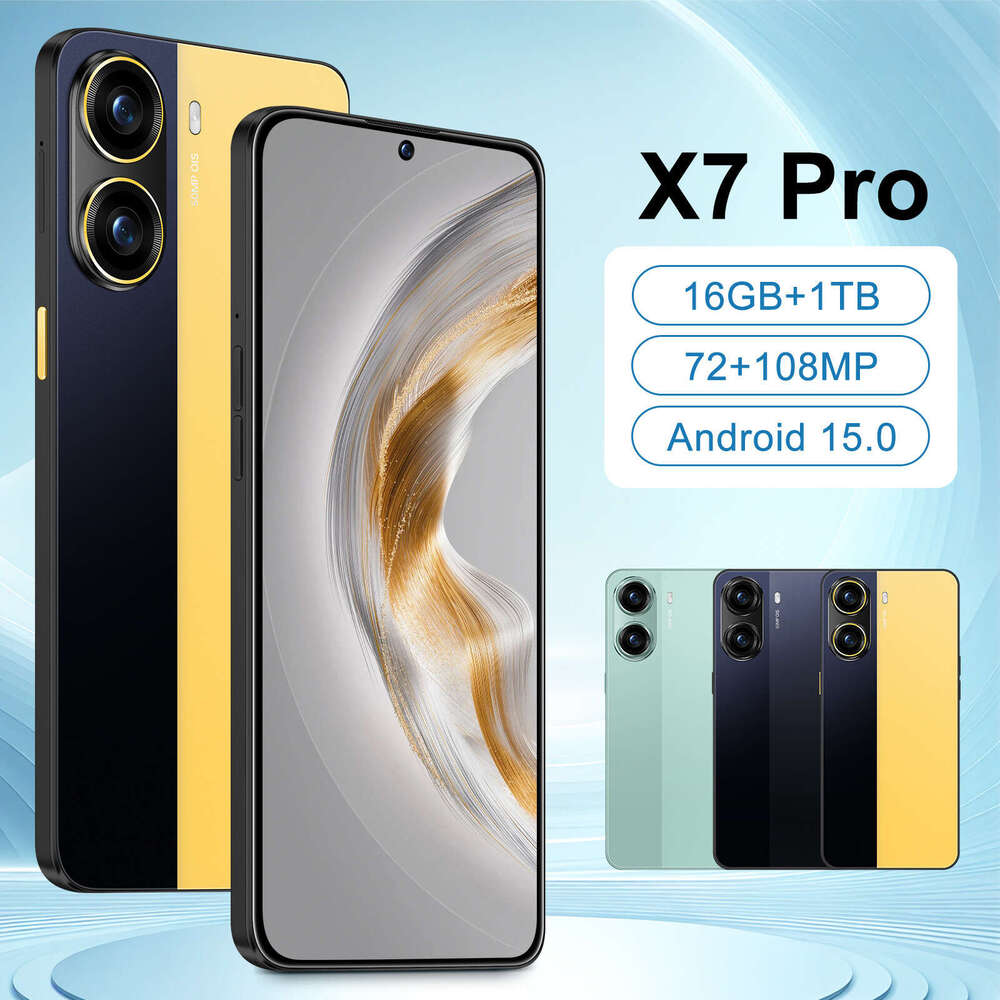 Famous brand cross-border smartphone X7 Pro 7.3-inch high-definition large screen 16+1T Android phone source factory CKS