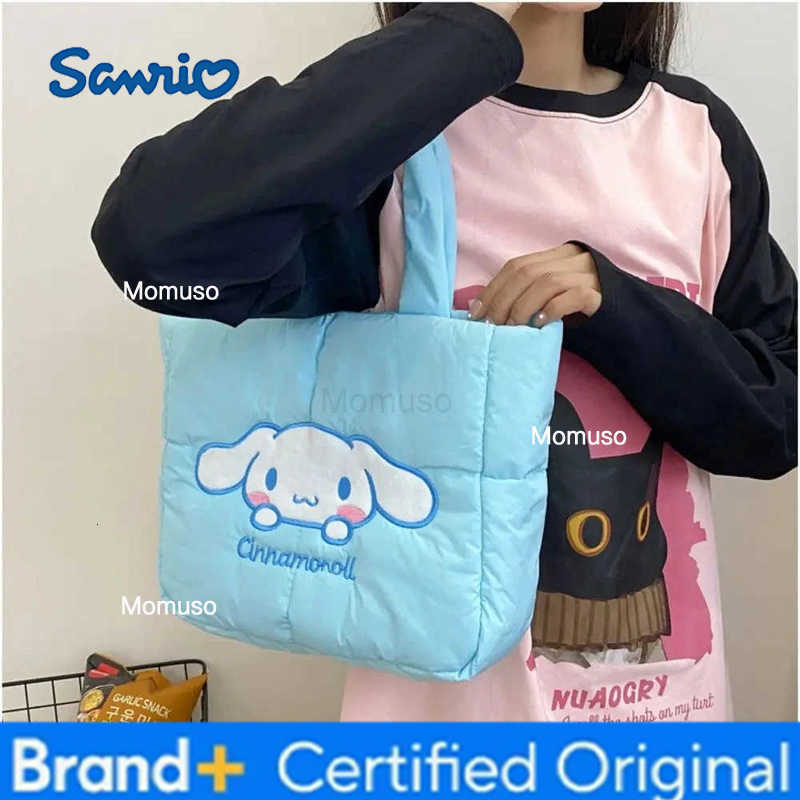 Sanrio Down bag Kuromi Cinnamoroll Melody Cartoon Anime Hellokitty Crossbody Cosmetic Handbag Storage Bags Women Girls Gifts H251230