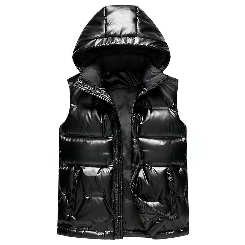 Winter thick men vests casual bread jacket for men and women, fashionable and versatile couple warm jacket