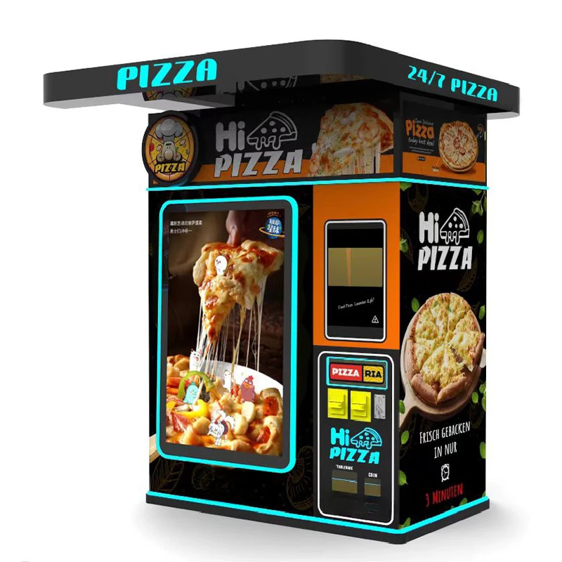 Automatic Heating Fast Pizza Making Vending Machine | Hot Food Pizza Vendor