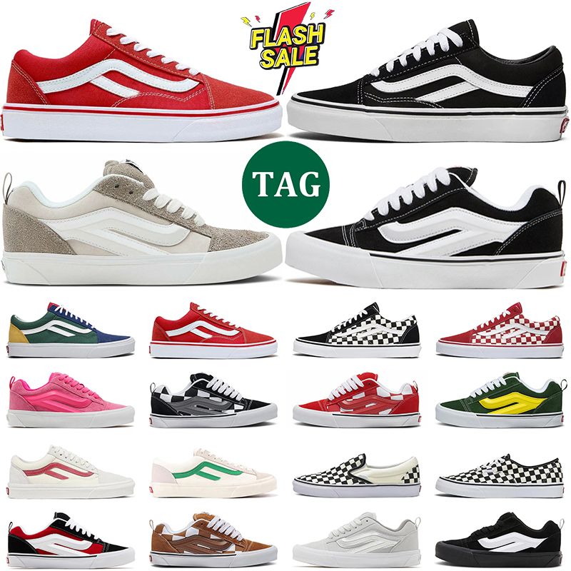 Free shipping designer shoes for men women knu skool casual canvas skateboard sneakers red pink black white yellow mens trainers