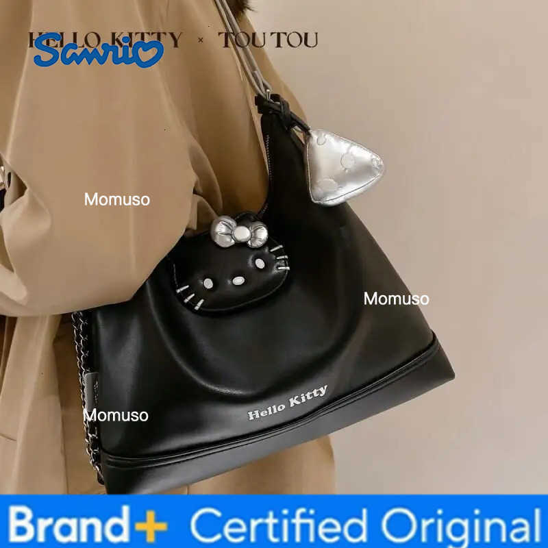 Sanrio Sanrios Hello Kittys New 2025 Cute Three In One Tote Backpack Large Capacity Shoulder Bag for Women Girls Valentine S Day Gift H251230