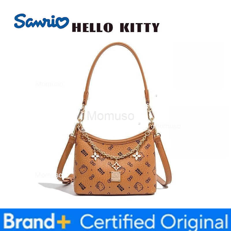 Sanrio Kawaii Hello Kitty Bag Girl Cute Printing Handbag Chain Cortex Waterproof Fashion Versatile Crossbody Bag Birthday Gift New H251230