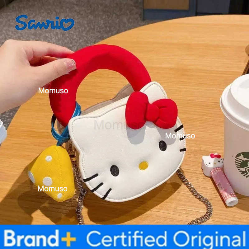 Sanrio Hello Kitty New Mini Shoulder Bag Kawaii Cute Cartoon Creative Exquisite Fashion Girls Versatile Crossbody Bag Holiday Gift H251230