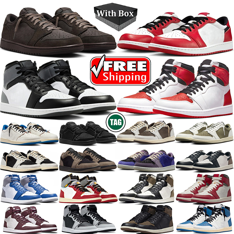 free shipping travi designer lows basketball shoes women mens trainers Low Fragment Reverse Mocha Black Phantom Velvet Brown travisscot travis 1 sports sneakers