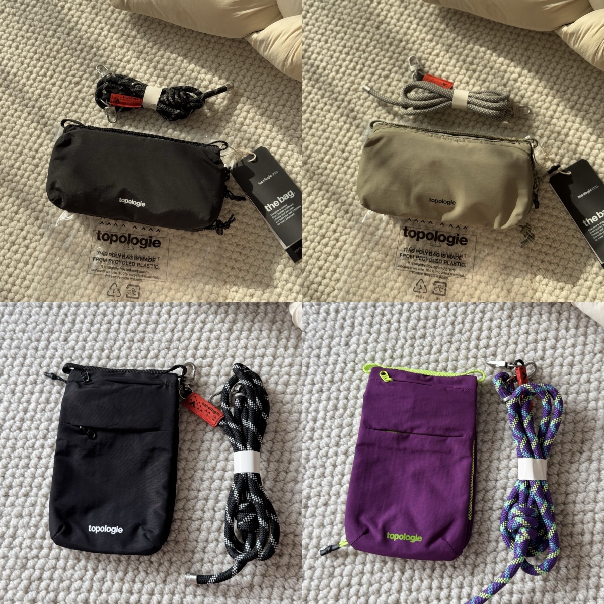 Designer Bag Shoulder bag with strap topologie underarm bag nylon shopping bag waterproof foldable travel Phone Bag sports Women handbag lady flap bottle men women