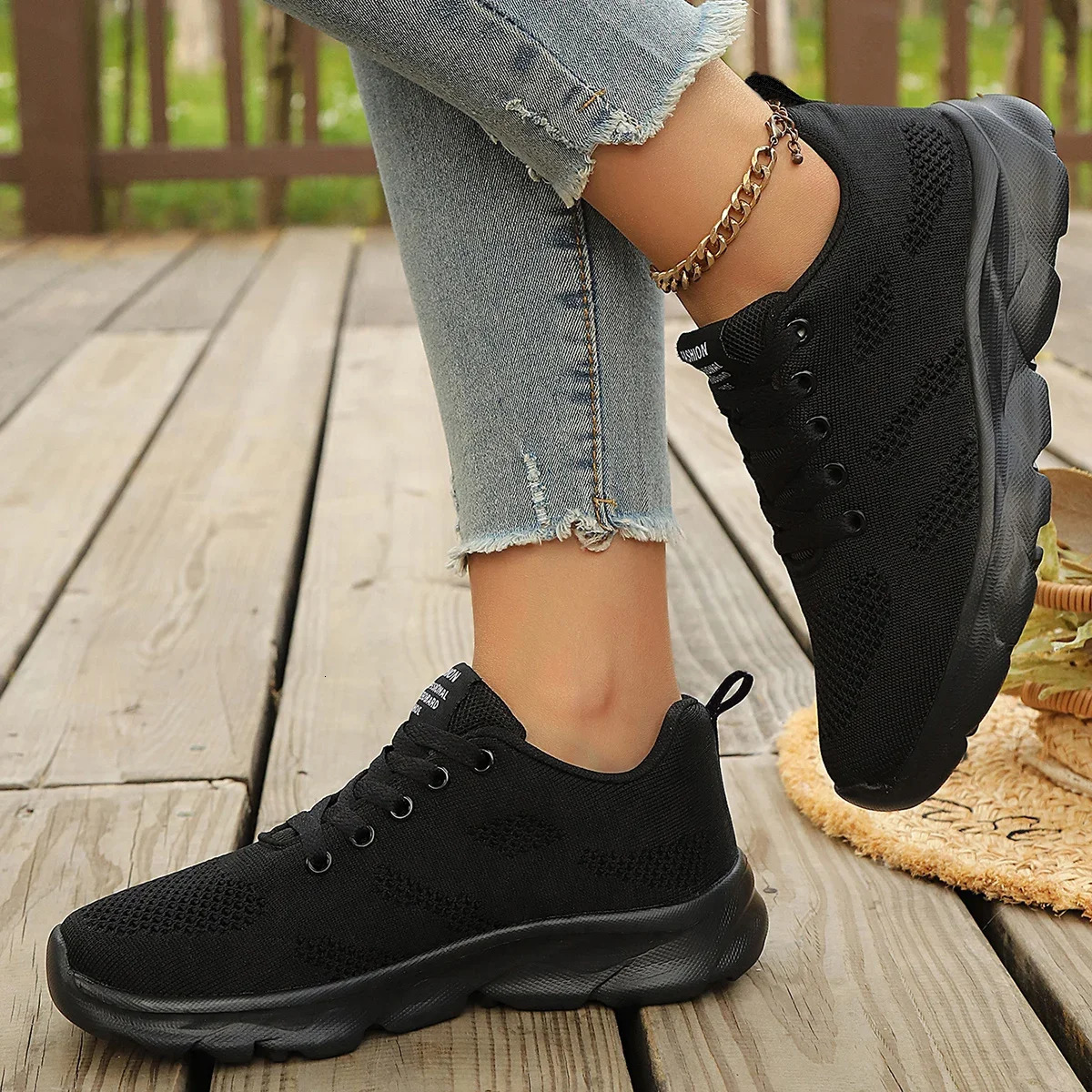 Sneakers Women Shoes Lightweight Running Shoes For Women Comfortable Sport Shoes Jogging Tennis Outdoor Walking Black Size 36-42 251226