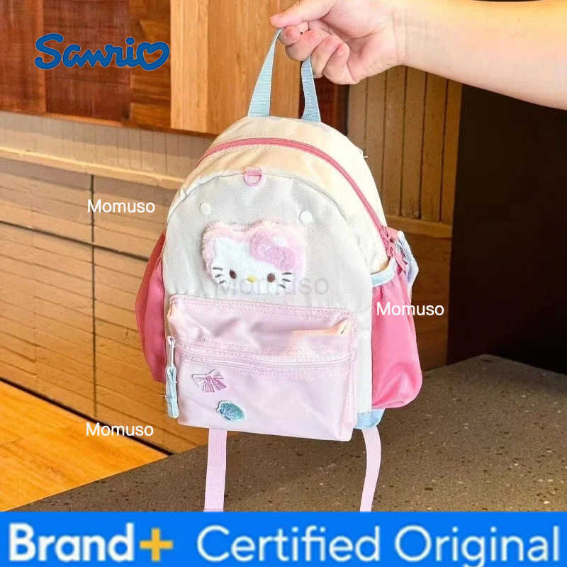 Sanrio Cute cartoon characters Hello kitty backpack Creative design Large capacity backpack Cute student schoolbag Cute holiday gift H251230