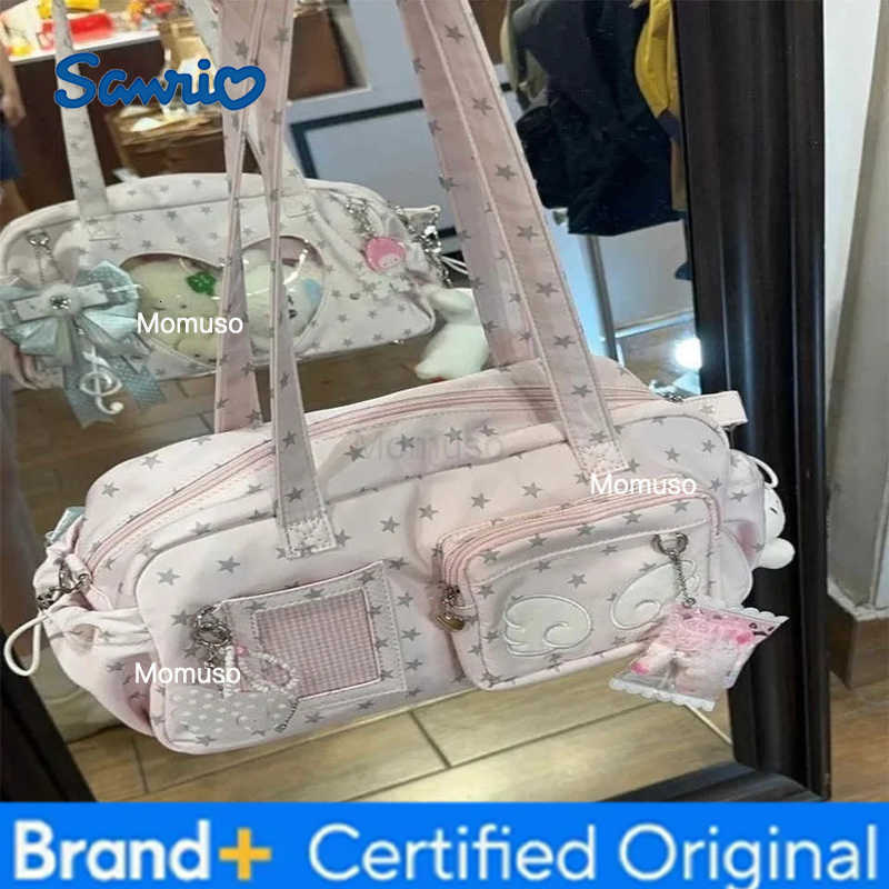 Sanrio Y2k Star Anime Angel Itabag Girls Cute Transparent Heart Display Pain Bag Japanese Style Shoulder Bag JK Lolita Crossbody Bag H2512301