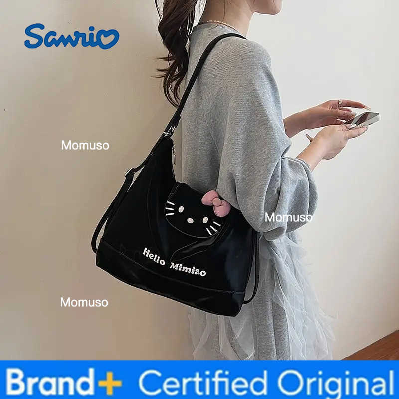 Sanrio Hot Shoulder Bag Hello Kitty Shoulder Bag Cute Large Capacity Fashion Sweet Style Student Girl Shop Tote Bag Shoulder Bag H251230