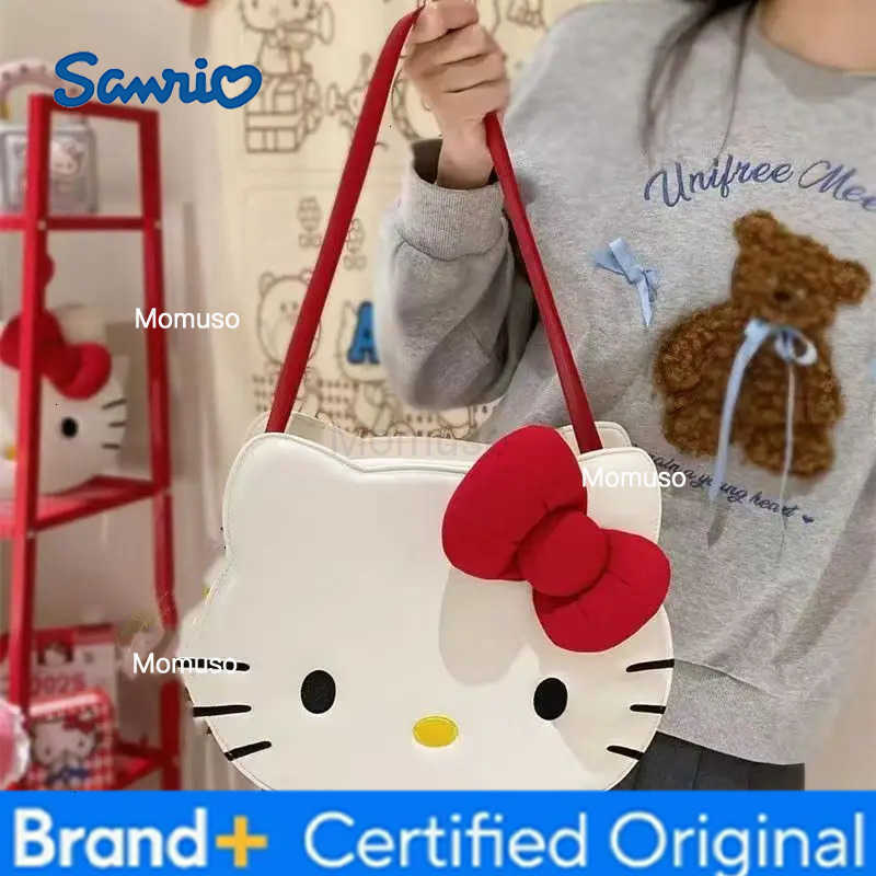 Sanrio Hello Kitty Shoulder Bag Cute Cartoon Crossbody Bag Sweet Girl Style Shoulder Bag Girl Christmas Gift H251230