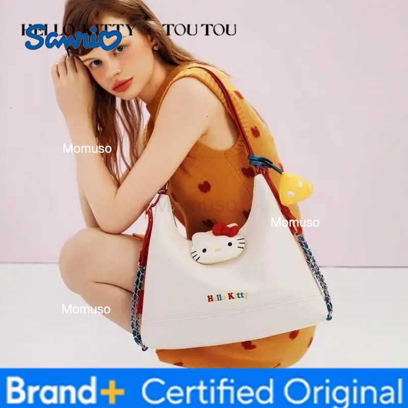 Sanrio Sanrios Hello Kittys New 2025 Cute Three In One Tote Backpack Large Capacity Shoulder Bag for Women Girls Valentine S Day Gift H251230