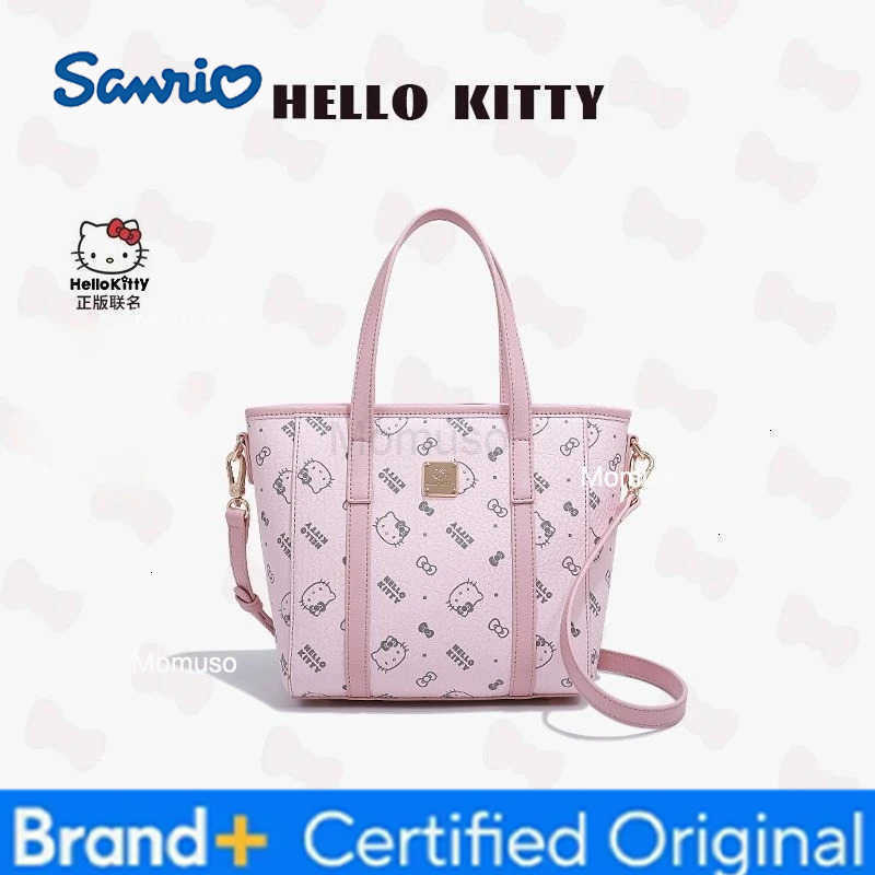 Sanrio Kawaii Hello Kitty Fashion Handbag Anime Cute Girl Advanced Versatile Crossbody Bag KT Printing Shoulder Bag Exquisite Gift Box H251230