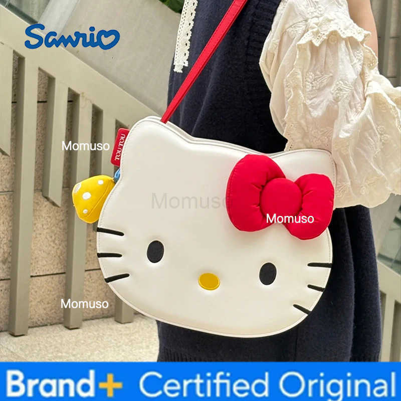 Sanrio Anime Hello Kitty Kawaii Shoulder Bag Storage Travel Messenger Bag Daily Commuting High-Capacity Girls Birthday Gift H251230