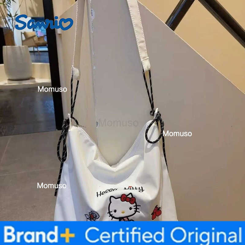 Sanrio New Anime Hello Kitty Womens Shoulder Bags ladies cute cartoon tote bag Kawaii Handbag cute embroidered crossbody bag H251230