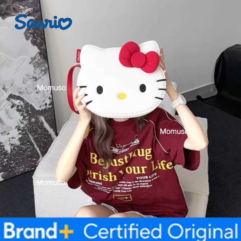Sanrio Anime Hello Kitty Kawaii Shoulder Bag Storage Travel Messenger Bag Daily Commuting High-Capacity Girls Birthday Gift H251230
