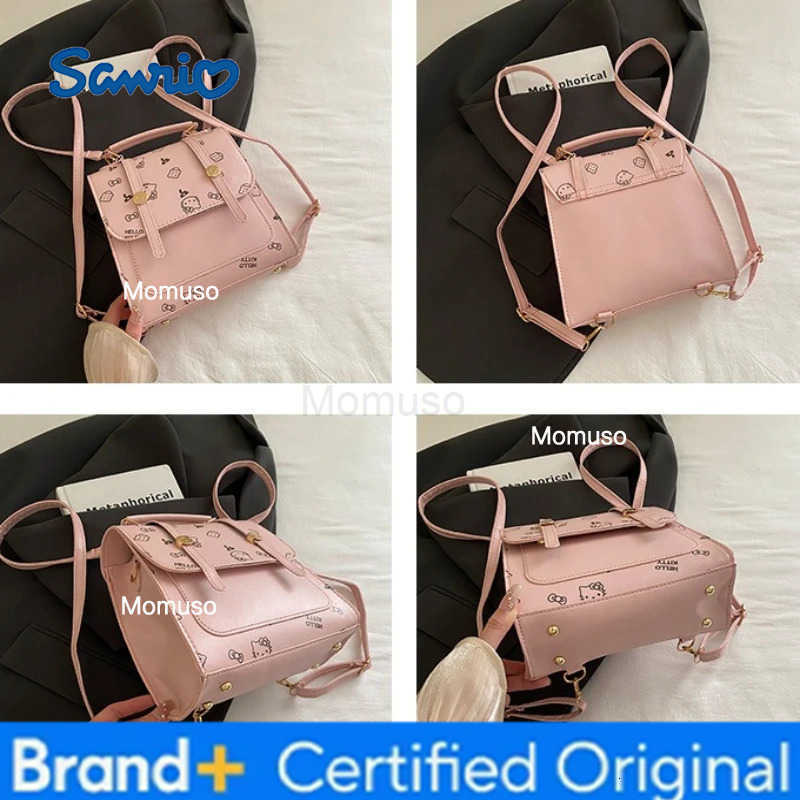 Sanrio Stylish retro-inspired minimalist handbag Hello Kitty Tote handbag new versatile shoulder bag New cute cartoon cat crossbody bag H251230