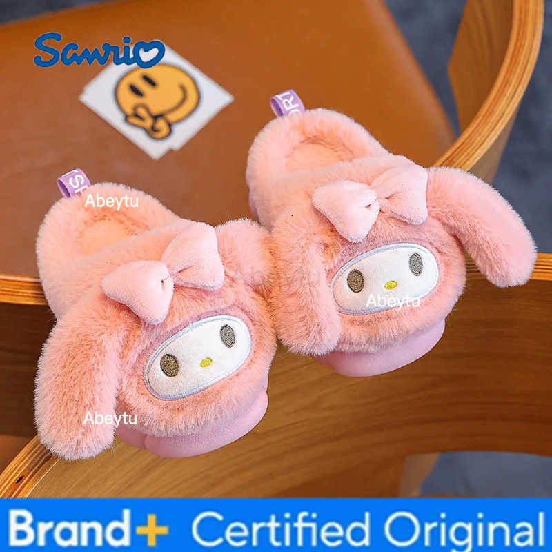 Sanrio New Winter Autumn Cartoon Kids Cotton Slippers - Toddler Big Kid Slippers Cute Parent-Child Home Slippers H251230