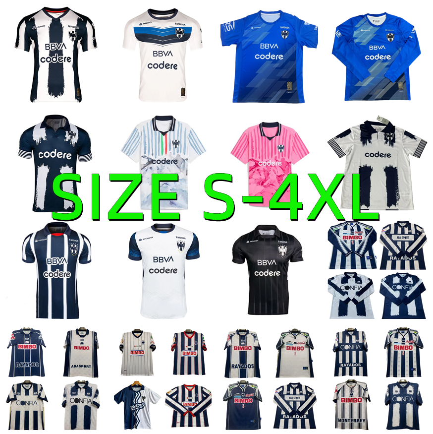 23 24 25 26 LIGA MX RAYADOS MONTERREY Sergio Ramos Soccer Jerseys 2025 2026 R.Funes Mori M.MEZA football shirt retro Montereys 1994 1995 1996 1997 1998 1999 2000 2002 2003