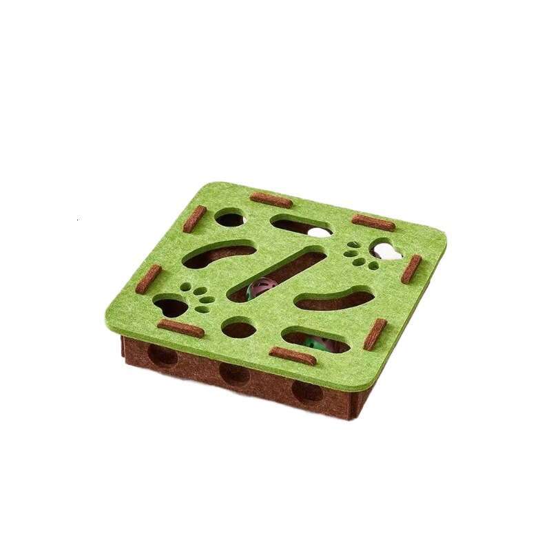 Cross-Border Wholesale Hole-Punching Puzzle Fun Teasing Maze Box Cat Self-Entertainment Boredom Relief Artifact Pet Toy