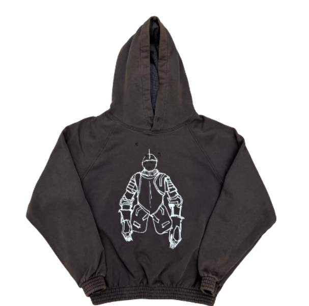 Men's Hoodies 2026 Number Nine Shield Ripped Hoodie Print Hooded WY1416 Shotgun Hoodie N9 Badge Printed Cotton Hooded Sweatshirt Wash To Age For 