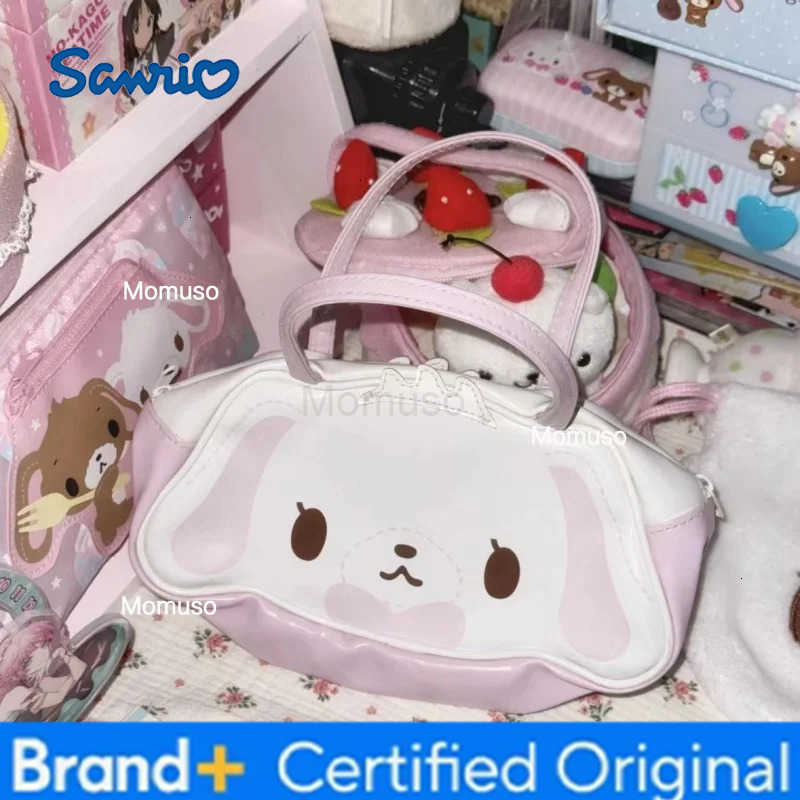 Sanrio New Kawaii Cute Sugarbunnies Bag Pink Double Sided Pu Handbag Single Shoulder Bag With Large Capacity Ins Gift For Girls H251230