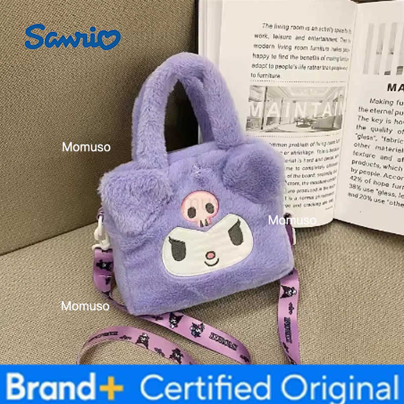 Sanrio Bag Kawaii Kuromi Cinnamoroll My Melody Cartoon Anime Plush Handbag Cosmetic Bag Travel Storage Bag Women Girl Gifts H251230