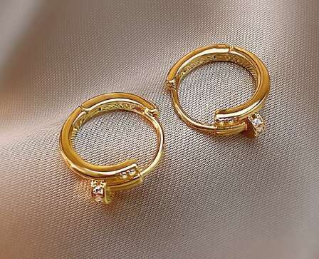 Designer Earring Silver Nail Layered Studs Earrings Design Super Shiny Versatile For Women High End Simple Non Tarnish Lightweight Earring Jewelry Gif